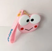 Anahtarlık Cüzdan Silikon Bozuk Para Cüzdan Kurbağa Çanta Araba Süsü Oyuncak - 4