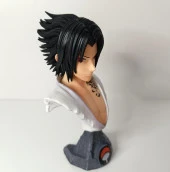 Anime Naruto Sasuke Uchiha Büst Eylem Karakter Figür Oyuncak Biblo 14 cm thumbnail 6