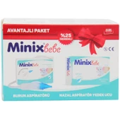 Minixbebe Nazal Burun Aspiratörü Ve Yedek Ucu 10 lu Avantajlı Paket - 1