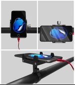 Coofbe Super Tutuş Metal Vidalı Motosiklet Tutucu Gidon Tutucu Bisiklet Tutucu Gidon Telefon Tutucu - 8