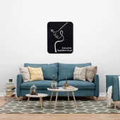 Veraart Işıklı Kişiselleştirilebilir Kadın Temalı Tablo Perla Dekoratif Gece Lambası 40 cm - 3