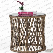Capri Swing Pisa Tekli Rattan Balkon Oturma Grubu | Açık Kahve | 703 - 3