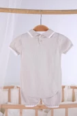 Kısa Kol Cepli Erkek Bebek Yazlık Triko Tulum 5503 - 12