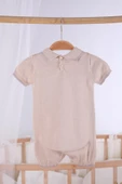 Kısa Kol Cepli Erkek Bebek Yazlık Triko Tulum 5503 - 8