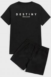 Destiny  Baskı Şort Takım - 1