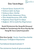 Sardıcı Nacht Serisi Kare Mutfak Bataryası Mat Siyah Musluk - 6