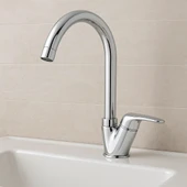 Mutfak Bataryası 360 Derece Oynar Başlıklı Eviye Bataryası 5 Yıl Garantili Mutfak Musluğu thumbnail 1