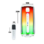 MN6 Pluse 5 Mikrofonlu Hoparlör/360 ledli Hoparlör/dekoratif Aydınlatma/led Işıklı Gece Lambası-mikrofonlu Hoparlör - 9