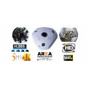 5MP 180 DERECELİK 1440  GENİŞ FİSHEYE AÇI ULTRA HD AHD GECE GÖRÜŞLÜ BALIK GÖZÜ KAYIT CİHAZI KAMERASI - 1