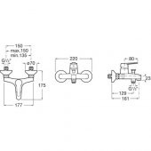 Roca Estreia Banyo Bataryası A5A027EC0K thumbnail 2