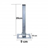 Sofra Ayağı Metal Katlanır Yer Sofrası Sini Altı 20 cm (4 Adet) - 3