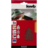 KWB Üçgen Zımpara Kağıdı 5Li 107x175 240Kum 493424 - 3