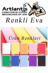 Eva 10 Renk A4 20x30 1 Paket Düz Eva Süngeri 10 Lu Renkli Eva 20*30 Elişi Okul Öncesi Ana Sınıfı İlkokul - 3