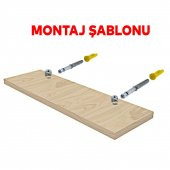 Kolay Montaj Gizli Raf Tutucu Sabitleme Taşıyıcı Set 8 cm - 3