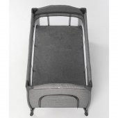 Gulz Elite Dönenceli Sallanır Oyun Parkı Bebek Beşik 70x120 Cm + Viscotech Yatak Dark Gray - 8