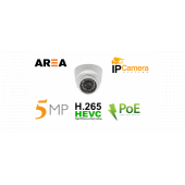 5MP 4K FORMATINDA SESLİ MİKRAFONLU FULL HD POELİ DOME İP GÜVENLİK KAMERASI - 1