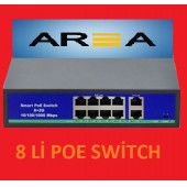 8 PORT GİGABİT SWITCH HUB +POE AREA - 1