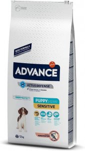 Advance Puppy Sensitive Somonlu Hassas Yavru Köpek Maması 12 KG thumbnail 1