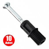 Aletçantam Kendinden Dübelli Minifix Mili Mobilya Dolap Bağlantı Vidası 8mm - 10 Adet - 1