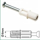 Aletçantam Kendinden Dübelli Minifix Mili Mobilya Dolap Bağlantı Vidası 8mm - 10 Adet - 2