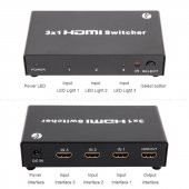 Vcom DD433 3-1 Port 1.4V 3D Metal Hdmi Switch thumbnail 1