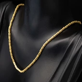 14 Ayar Altın Kral Zincir 55 cm. thumbnail 4