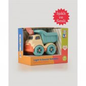 Lets Be Child Sesli ve Işıklı Minik Kamyon 31016 Bej - Turkuaz Kasalı, Çocuklar İçin Oyuncak Kamyon thumbnail 1