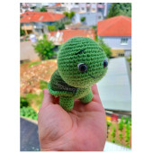 Niloya Tosbik kaplumbağa oyuncak minik Hediyelik Amigurumi oyuncak bebek - 1