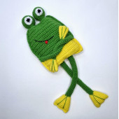 Hareketli kurbağa oyuncak 0-3 yaş oyuncak Amigurumi hediyelik oyuncak - 3