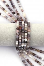 Botswana Akik Doğal Taş Dizi 6 mm Küre Kesim - 1