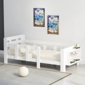 DEKORMİA MONTESORİ KARYOLA W44 PARLAK BEYAZ 90X190 YATAK UYUMLU - 1