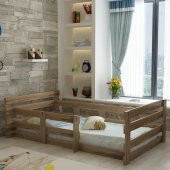 İdeal Montessori Karyola U9-CRG -AHŞAP GÖRÜNÜMLÜ 90X190 YATAK UYUMLU - 1