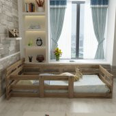 İdeal Montessori Karyola U10-CRG - AHŞAP GÖRÜNÜMLÜ 90X190 YATAK UYUMLU - 2