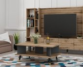 DEKORMİA GOLD ORTA SEHPA ÇIRAĞAN ANTRASİT  90 CM thumbnail 1