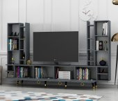 DEKORMİA MAX GOLD TV ÜNİTESİ ANTRASİT 223 CM - 3