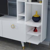 DEKORMİA MAX GOLD TV ÜNİTESİ PARLAK BEYAZ 223 CM - 4