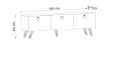 DEKORMİA OMAR MODERN GOLD TV ÜNİTESİ 150 CM - 2