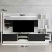 Sanat Tv Ünitesi x1013 BEYAZ TR ANTRASİT - 3