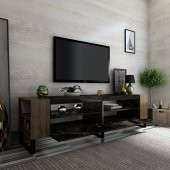 Snow Tv Ünitesi 42 cm Derinlik Demir Ayaklı Mermer - Ceviz x2022-3 thumbnail 1