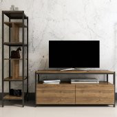 Rosa Tv Ünitesi + Kitaplık Ceviz Ceviz - new-D4 - 1