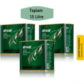 Ahsaf Natürel Sızma Zeytinyağı 500 ml -Teneke (3'lü Ekonomik Paket ) - 1