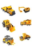 Metal İş Makinaları 6'lı Oyuncak İş Makinaları Seti - 1