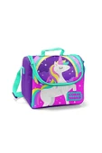 Coral High Lacivert Unicorn Desenli Beslenme Okul Çantası Kalemlik + Matara thumbnail 3