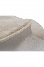 Orkide Home Modern Dekoratif Halı Jel Kaymaz Taban Krem Desenli Yatak Odası Seti - 4