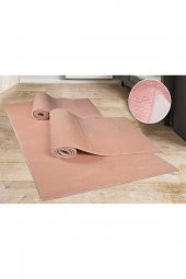 Orkide Home Modern Dekoratif Halı Jel Kaymaz Taban Pembe Yatak Odası Seti - 1