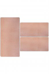 Orkide Home Modern Dekoratif Halı Jel Kaymaz Taban Pembe Yatak Odası Seti - 3