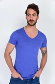 Süperlife Erkek V Yaka Dar Kalp Tişort SPR 246 - 4