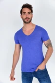Süperlife Erkek V Yaka Dar Kalp Tişort SPR 246 - 1