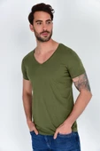 Süperlife Erkek V Yaka Dar Kalp Tişort SPR 246 - 9