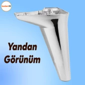 Aspen Lüks Mobilya Kanepe Koltuk Tv Ünitesi Baza Çekyat Ayağı Ayakları 15 Cm Krom (4 ADET) Plastik thumbnail 7